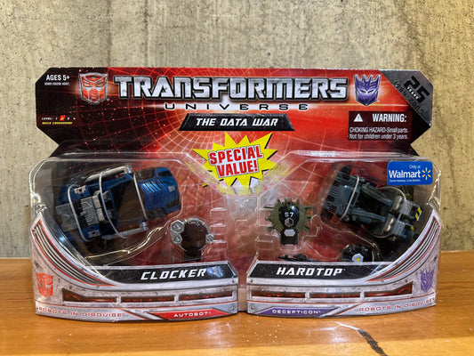 Transformers Universe - The Data War  - Autobot Clocker & Decepticon Hardtop Sealed Box Action Figure Robot Toys