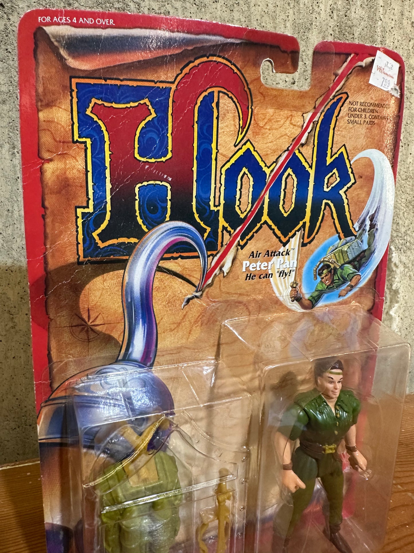 Air Attack Peter Pan Hook Movie Action Figure MOC Toy Mattel 1991