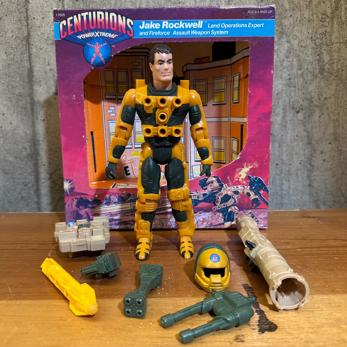 Jake Rockwell Centurions Complete Vintage Kenner Action Figure Toy with Box 1986