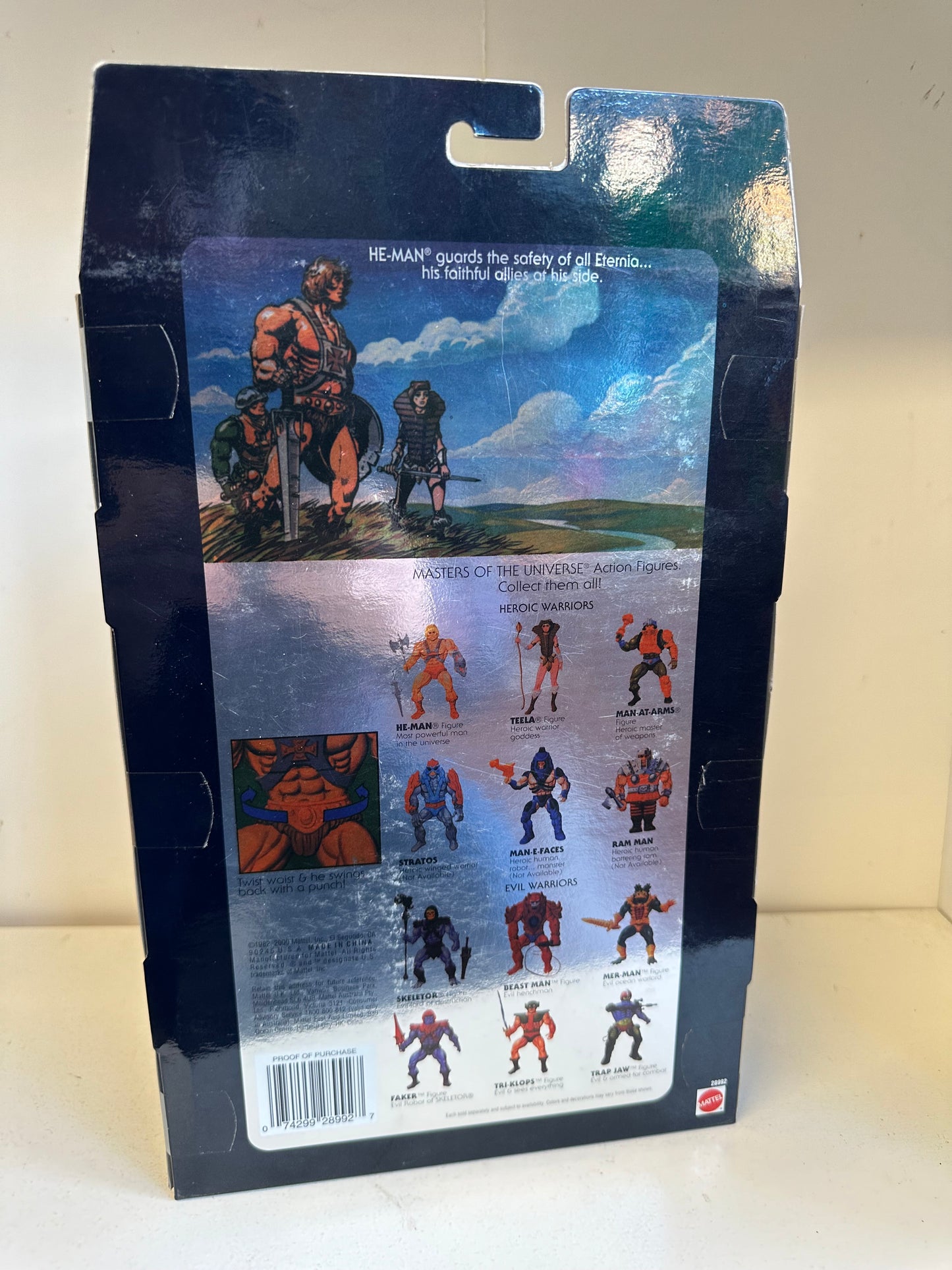 MOTU Commemorative He-Man Action Figure Toy 2000 Replica Figure