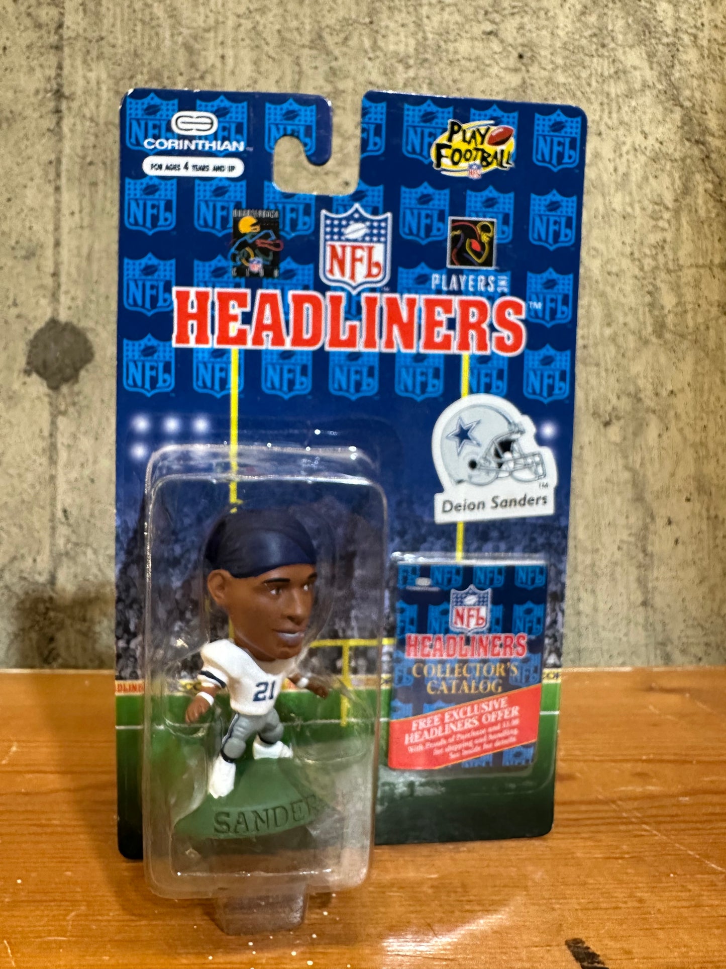 Deion Sanders Headliners Figure MOC Cowboys NFL