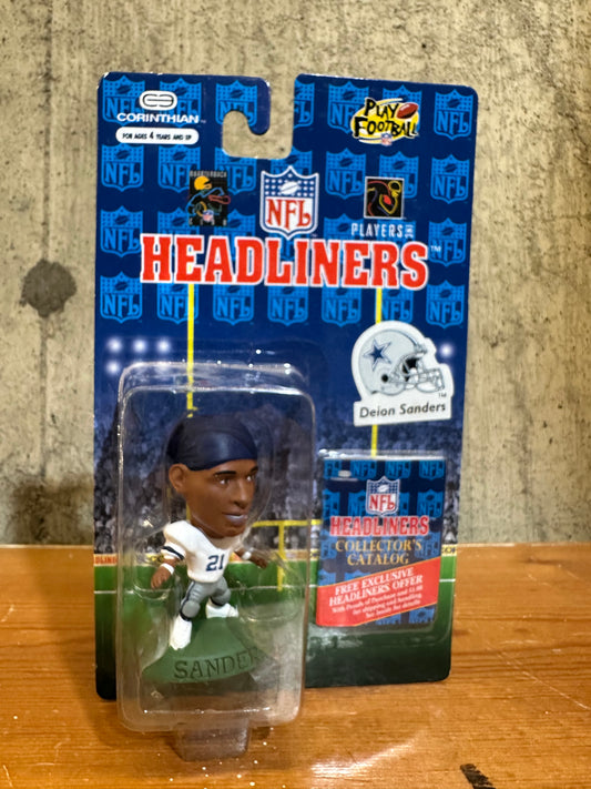 Deion Sanders Headliners Figure MOC Cowboys NFL
