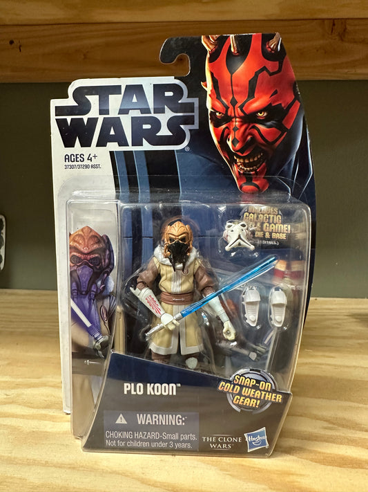 Star Wars Clone Wars Plo Koon sealed Action Figure Toy