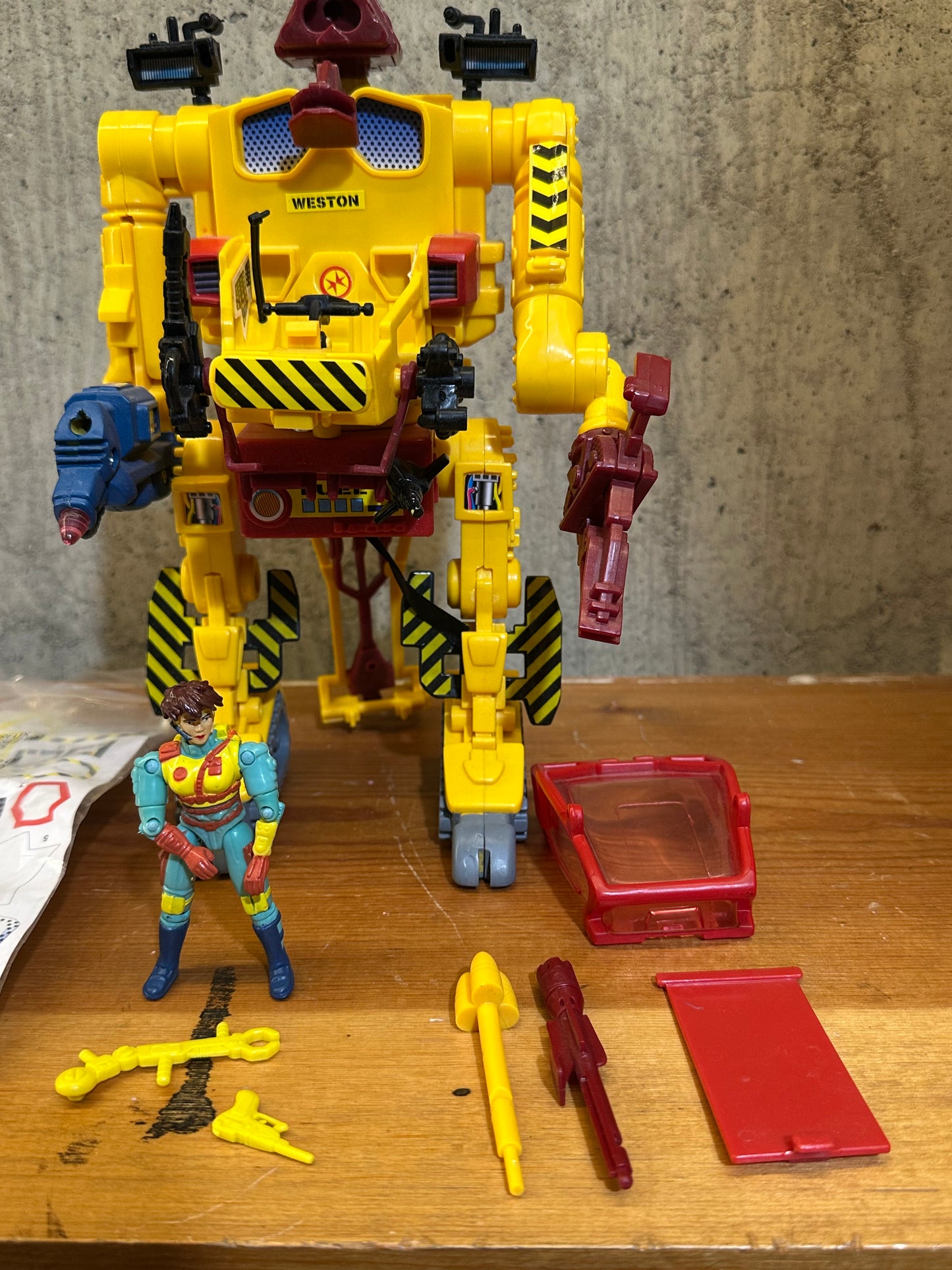 EXO SQUAD Maggie Weston Field Repair Light Attack E- Frame 1994 Playmates Near Complete