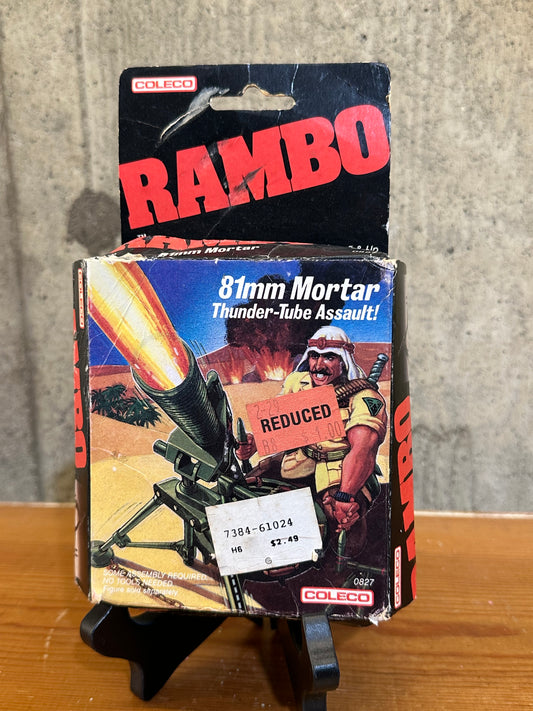 81mm Mortar Set Rambo Sealed Coleco Toys 1986