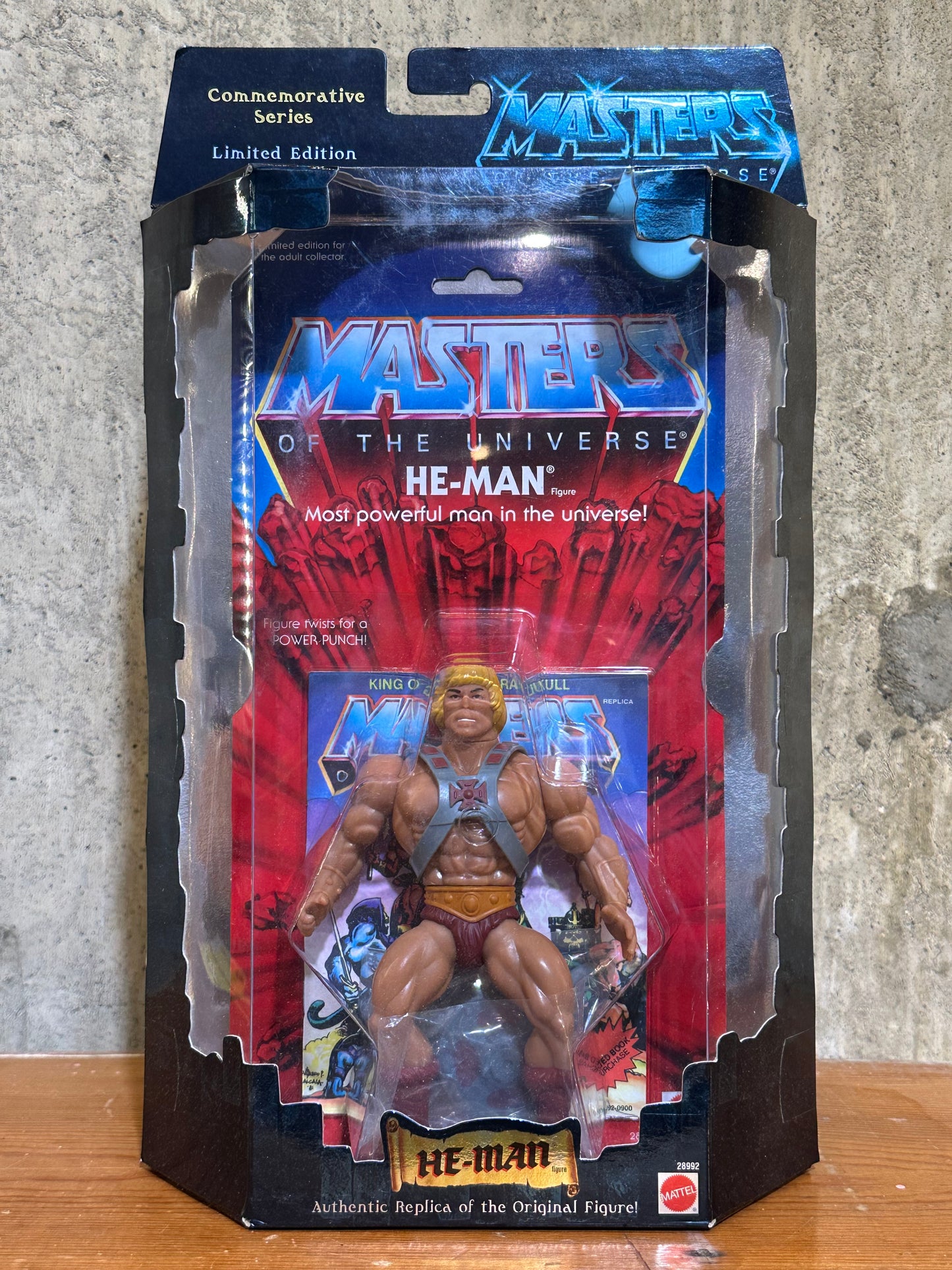 He-Man MOTU Commemorative Action Figure Toy 2000 Replica Figure Sealed