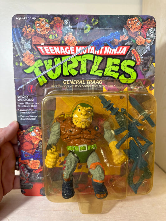 1989 TMNT General Traag MOC Vintage Ninja Turtles Action Figure Toy