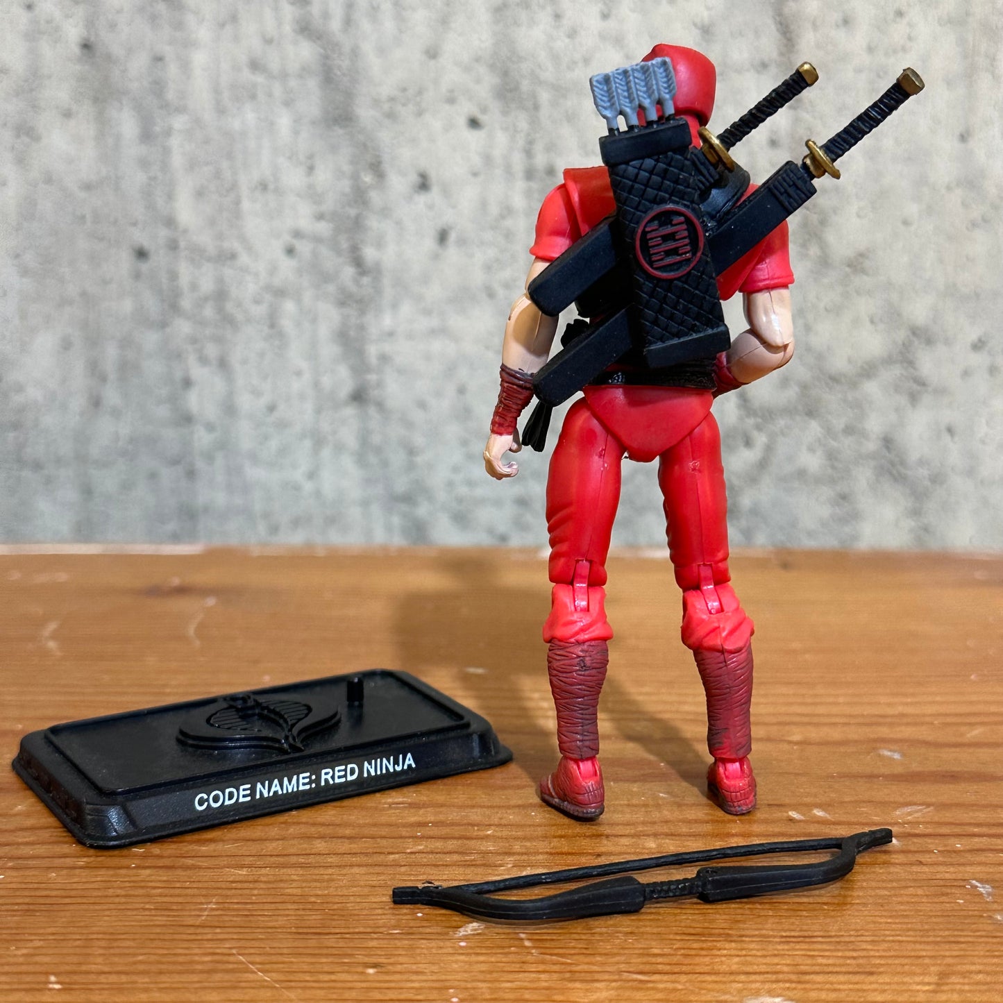Red Ninja 25th Anniversary GI Joe Incomplete Action Figure Toy