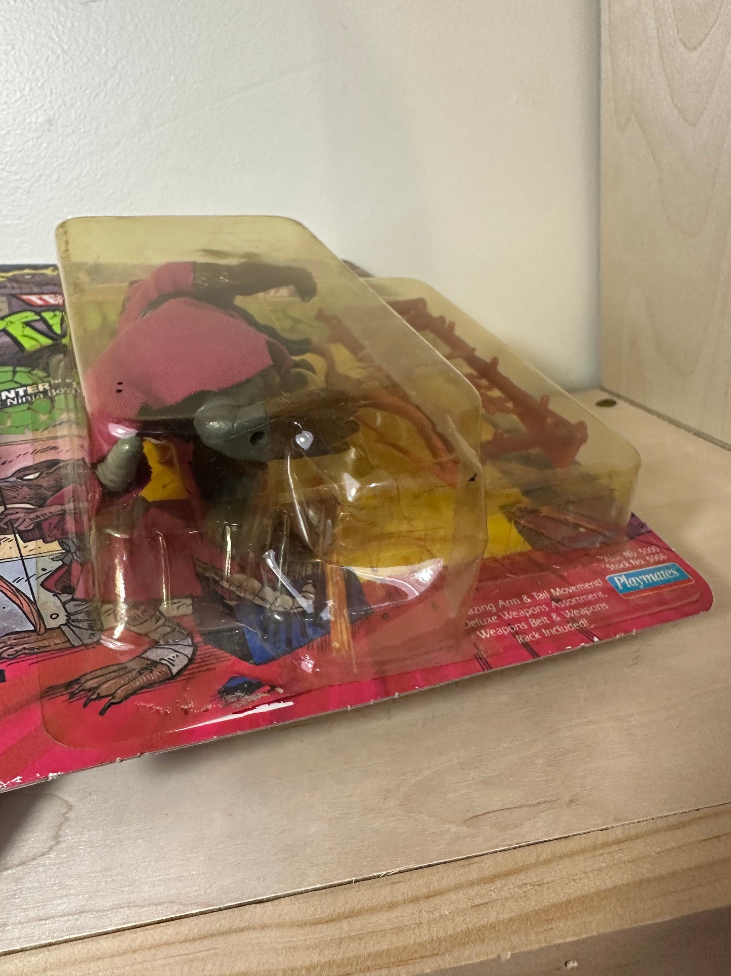 1988 TMNT 10-Back Splinter Soft Head Sealed Ninja Turtles Action Figure