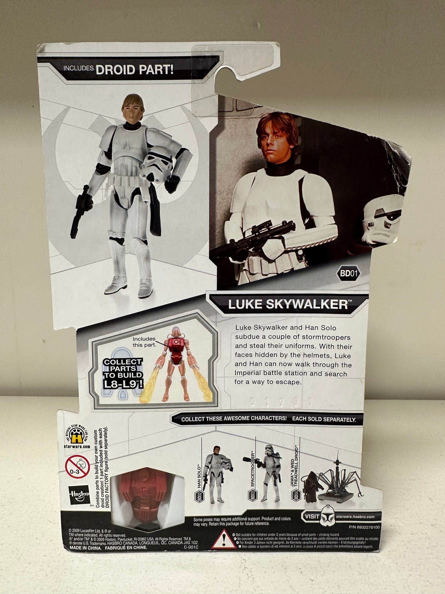 Star Wars Stormtrooper Luke Legacy Collection Sealed Action Figure Toy