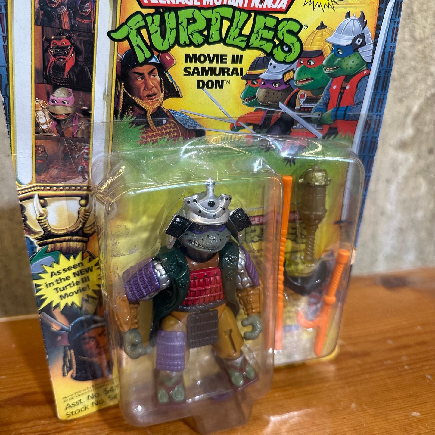 Donatello TMNT Movie 3 Ninja Turtles Action Figure MOC Rough Condition