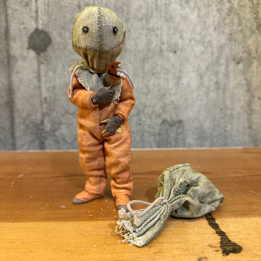 Neca Trick Or Treat Sam 5 Inch Figure Halloween Toy With Removable Sack