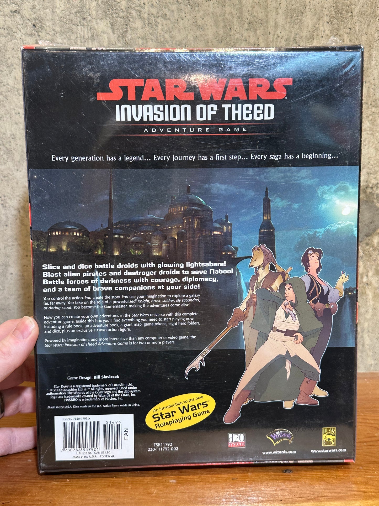 Star Wars INVASION OF THEED Adventure Game Bonus Wookiee Figure Sealed NEW