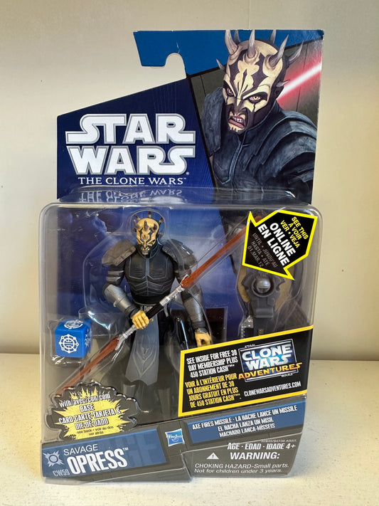 Star Wars clone wars Savage opress Sealed on Card CW59