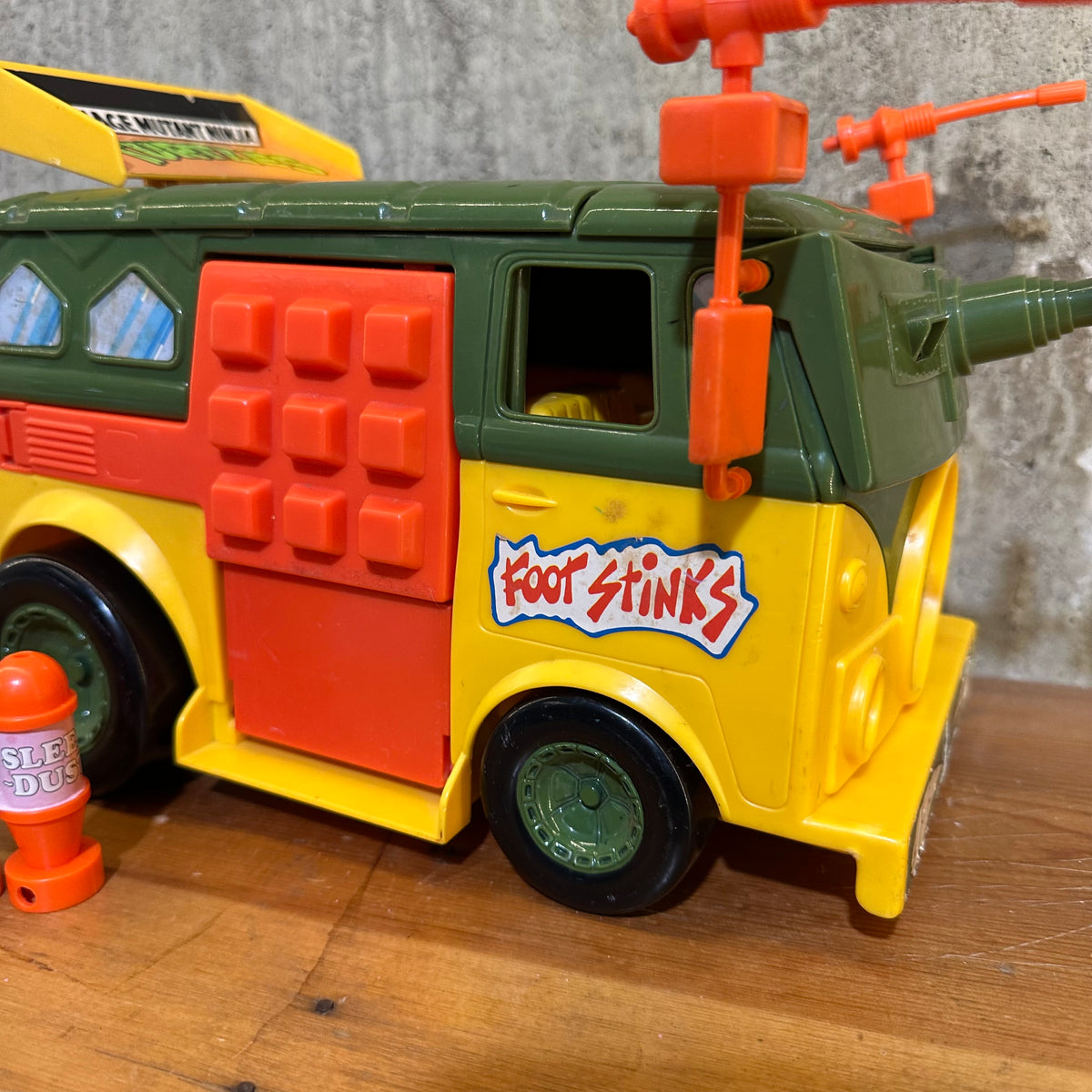 Party Wagon 100% Complete TMNT Vintage Ninja Turtles Van Toy 1989
