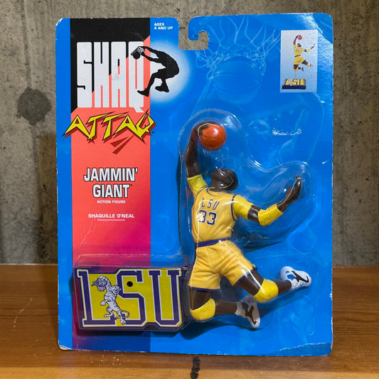 Jammin’ Giant Shaq Attack MOC LSU Action Figure Toy Sealed