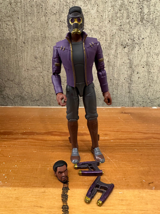 Black Panther as Star-Lord T’Challa Marvel Legends What If 6” Action Figure Toy