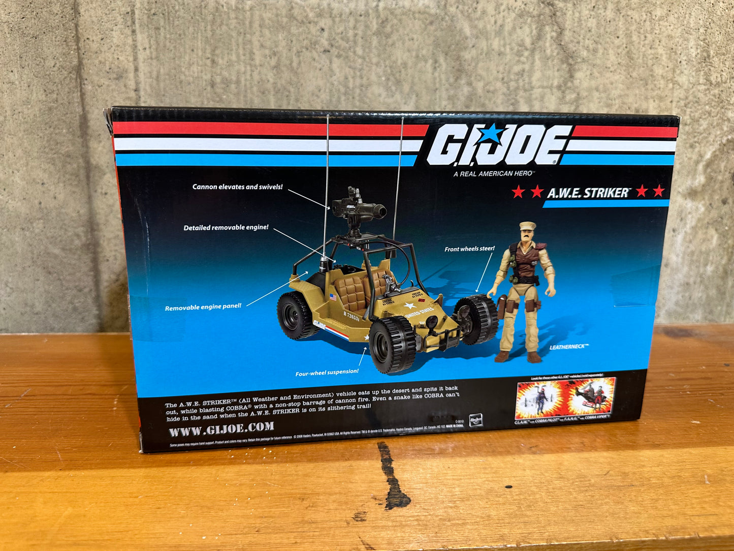 GI Joe A.W.E. STRIKER w/ Leatherneck - 25th ANNIVERSARY Sealed