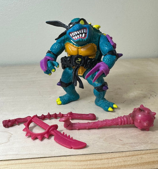 1990 TMNT Slash Near Complete Ninja Turtles Action Figure Toy