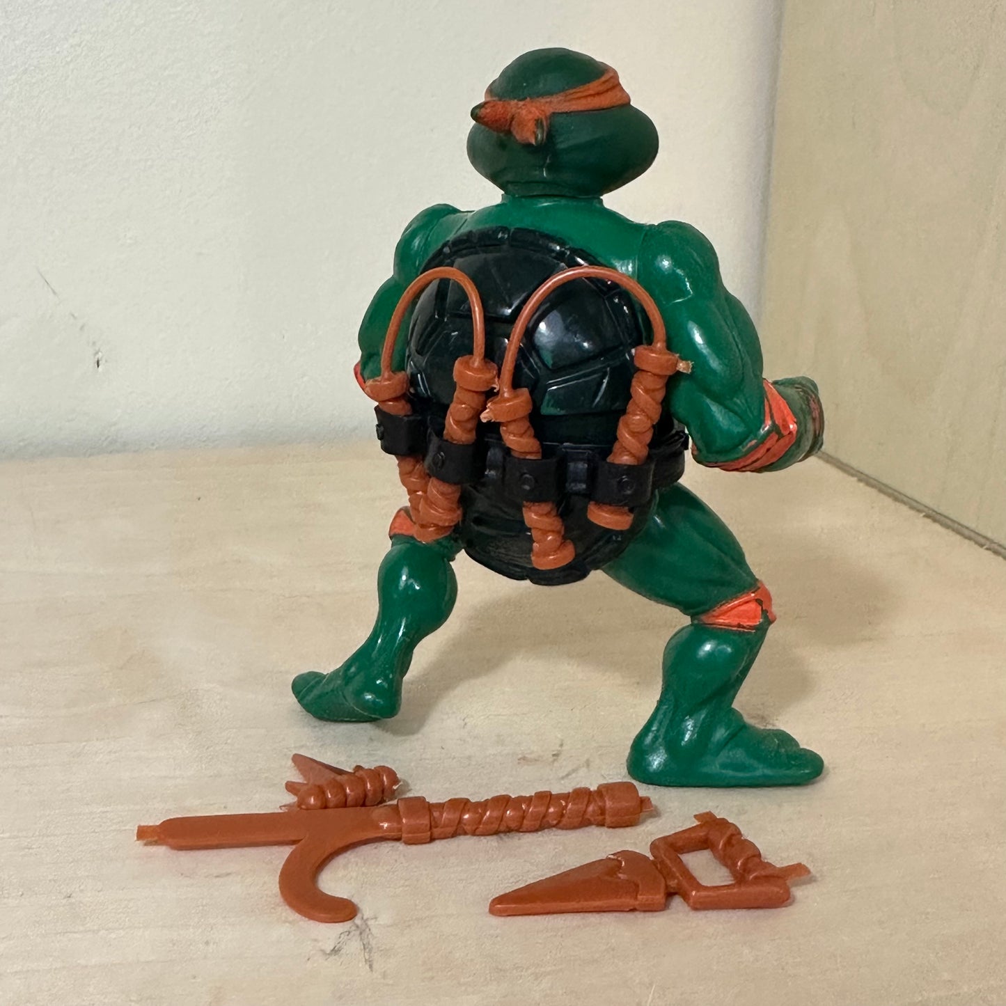 1988 TMNT Soft Head Michelangelo Near Complete Ninja Turtles Vintage Action Figure