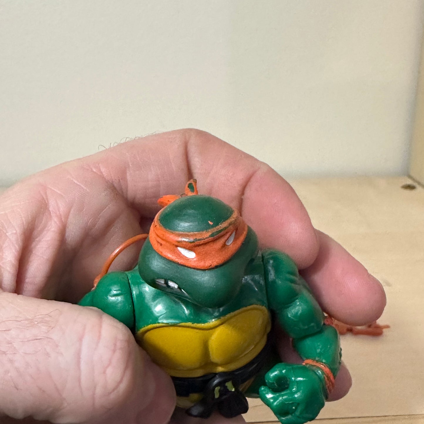 1988 TMNT Soft Head Michelangelo Near Complete Ninja Turtles Vintage Action Figure