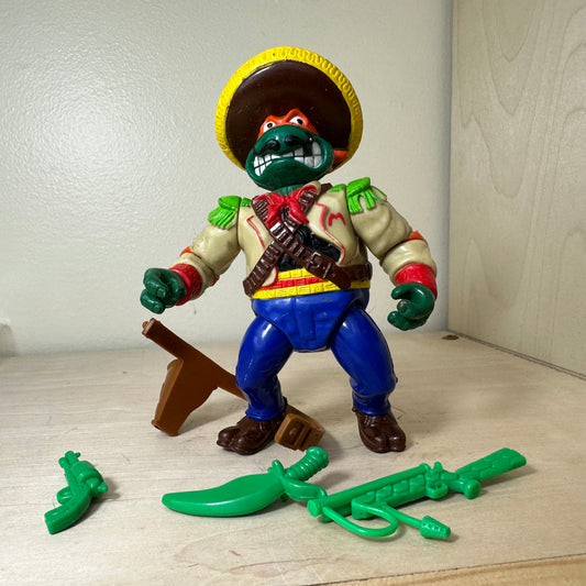 TMNT Bandito Bashin Mike Near complete Vintage 90’s Ninja Turtles Action Figure toy