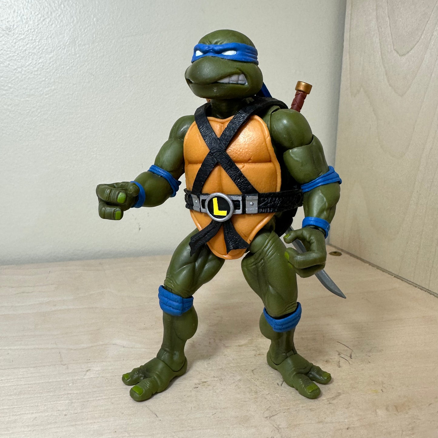 TMNT Super 7 Leonardo Incomplete Ninja Turtles Action Figure Toy