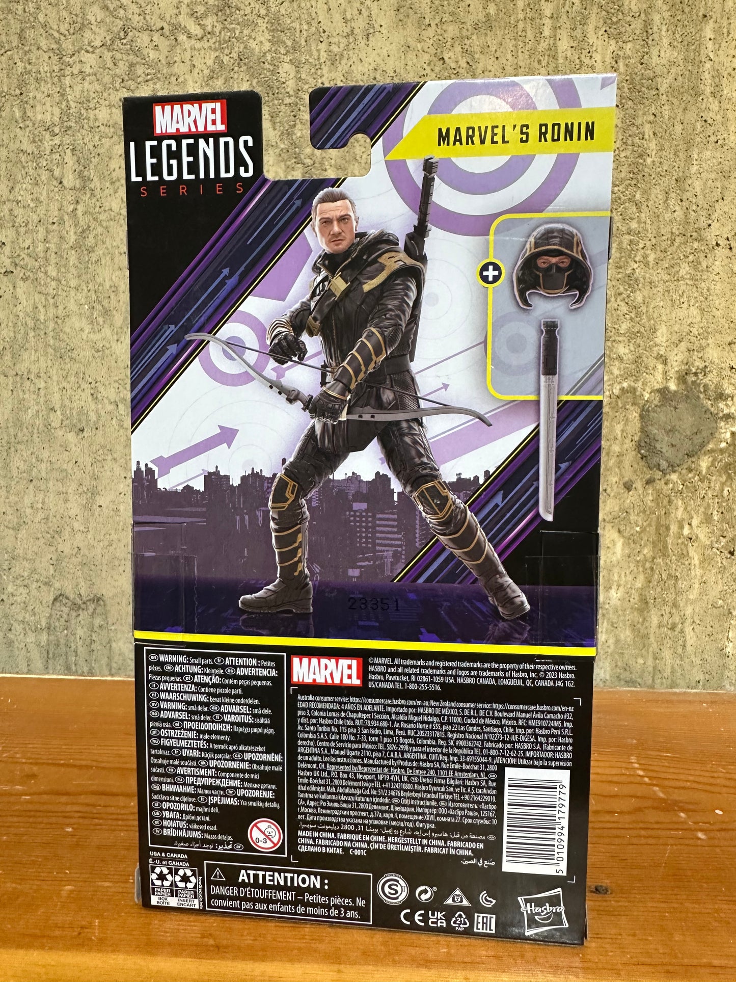 Ronin Marvel’s Hawkeye Marvel Legends 6” Sealed Action Figure Toy