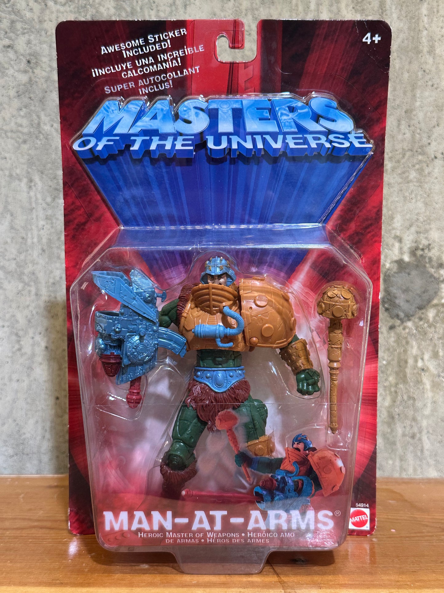Man-At-Arms MOTU 200X He-Man Action Figure Toy MOC