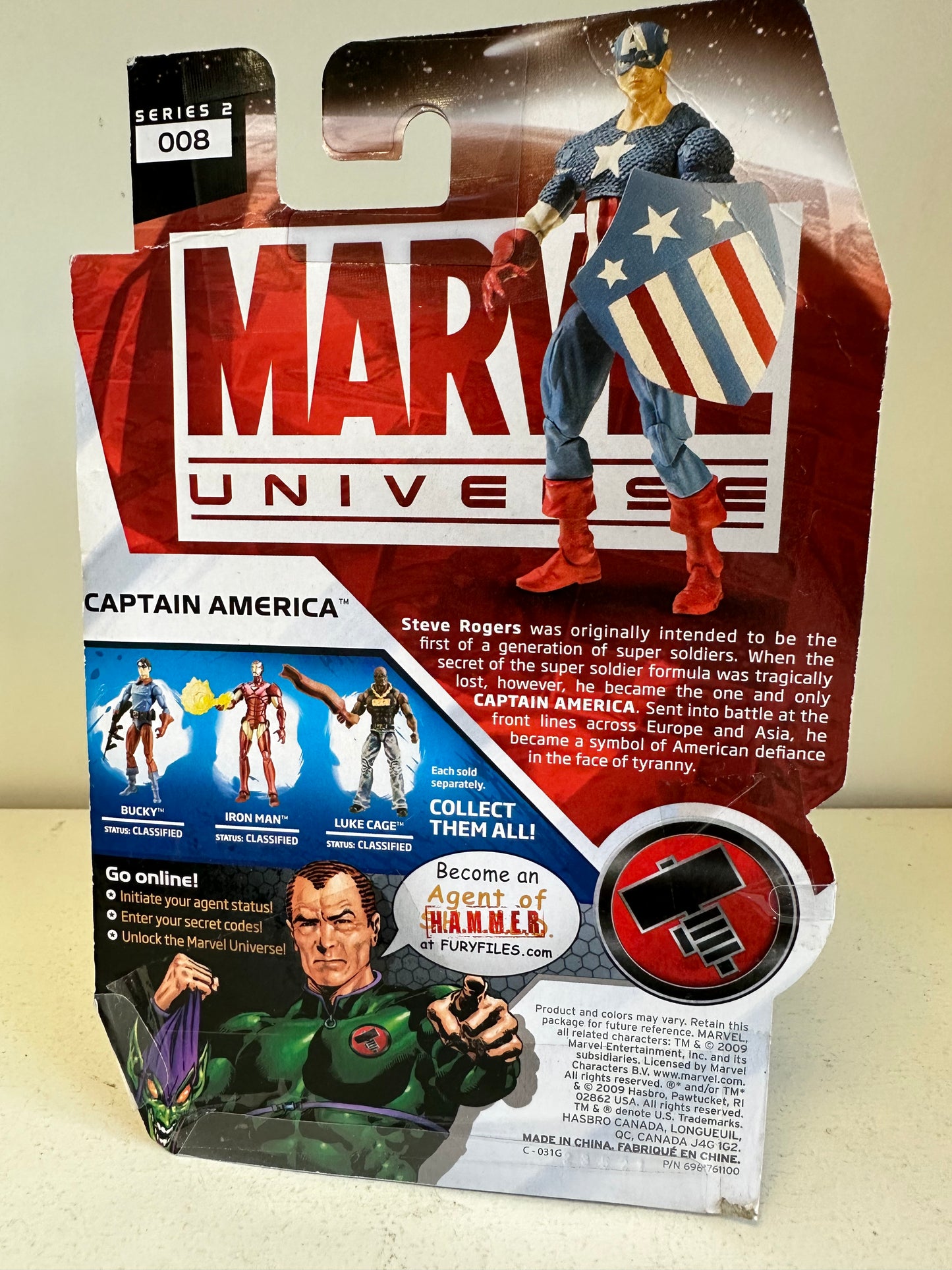 3.75” Marvel Universe Captain America Sealed Action Figure Toy