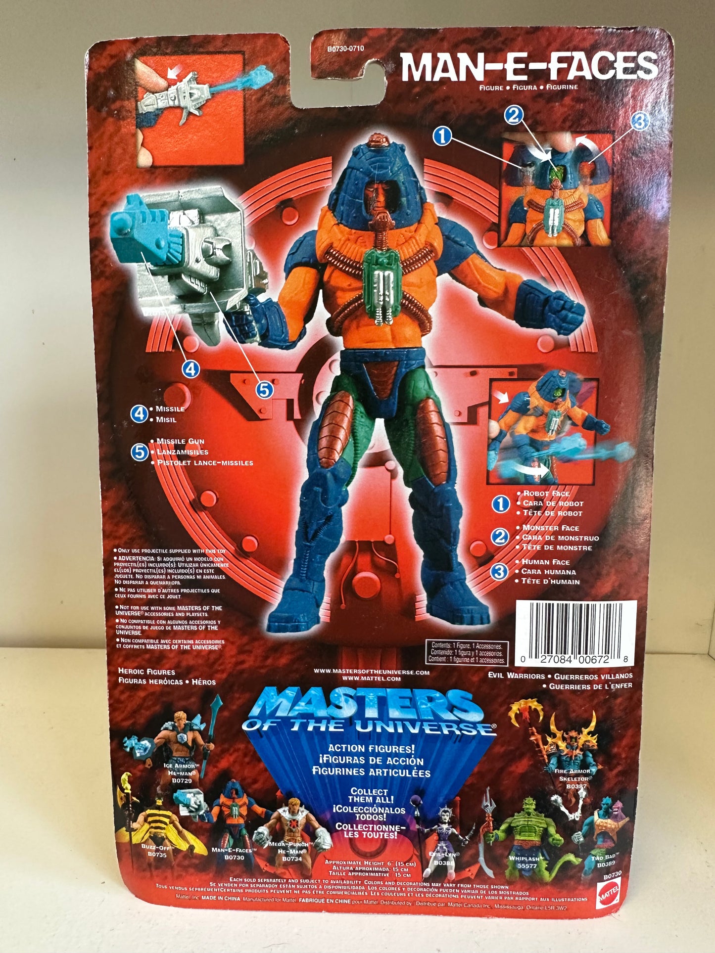 MOTU 200X Man-E-Faces MOC Sealed He-Man Master’s of the Universe Action Figure