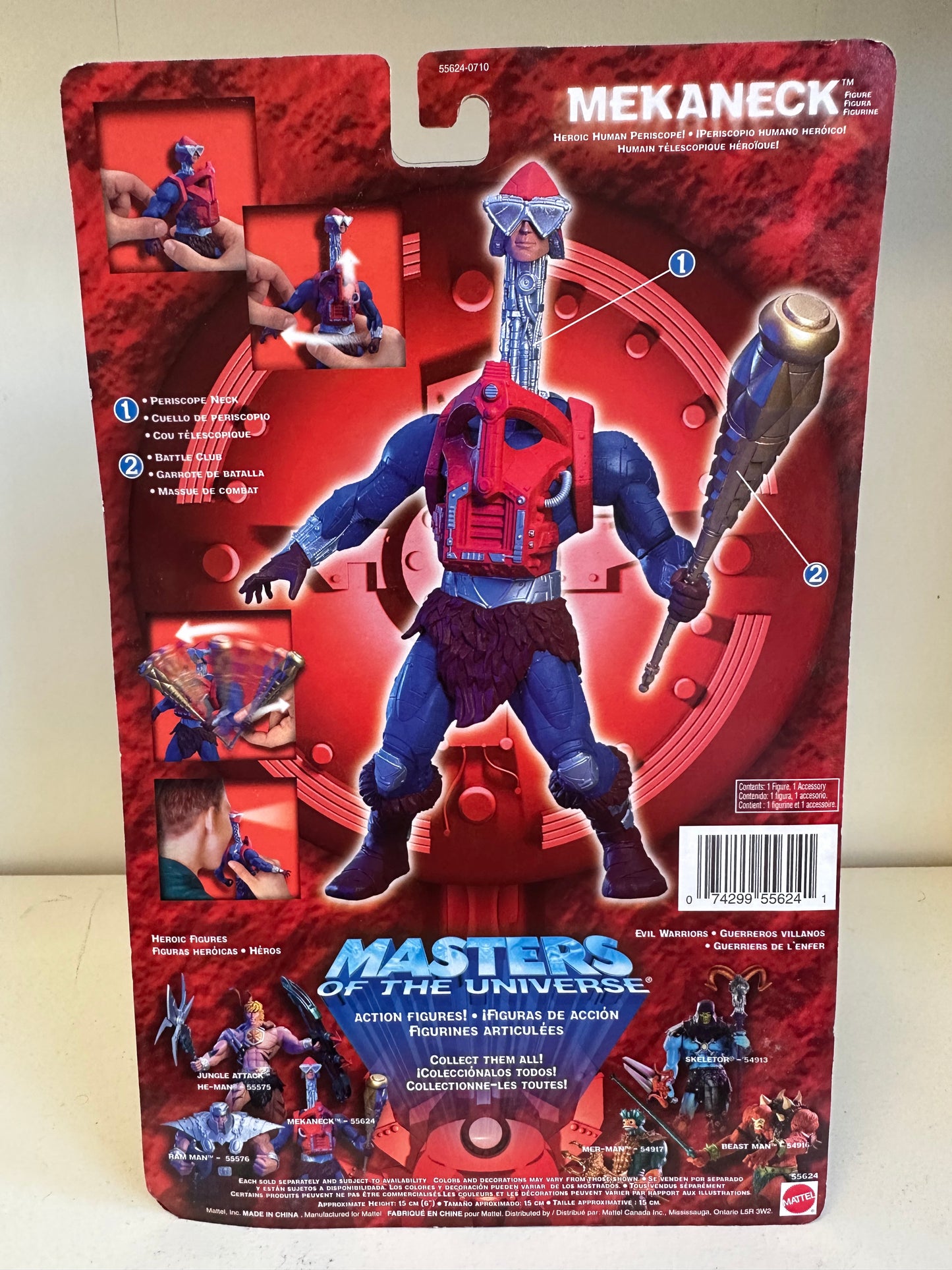 MOTU 200X Mekaneck Sealed on Card He-Man Master’s of the Universe Action Figure