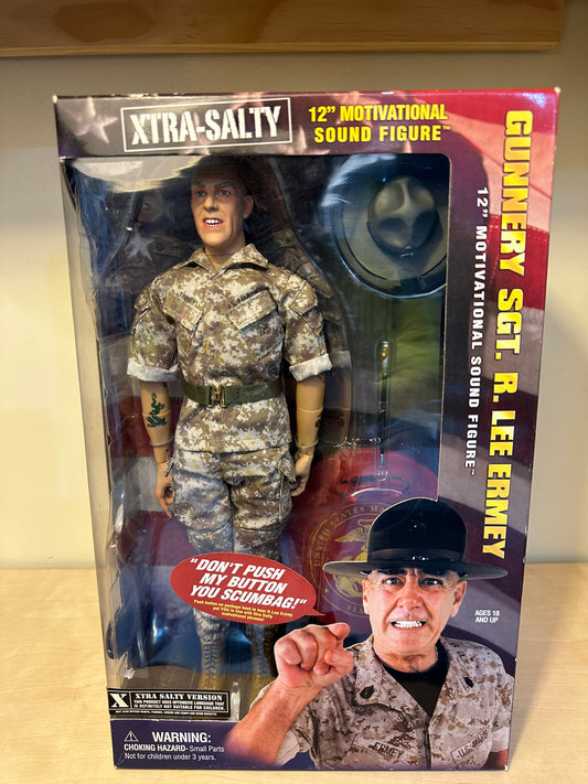 Gunnery Sgt. R. Lee Ermey 12” Motivational Sound Figure Unused in Box