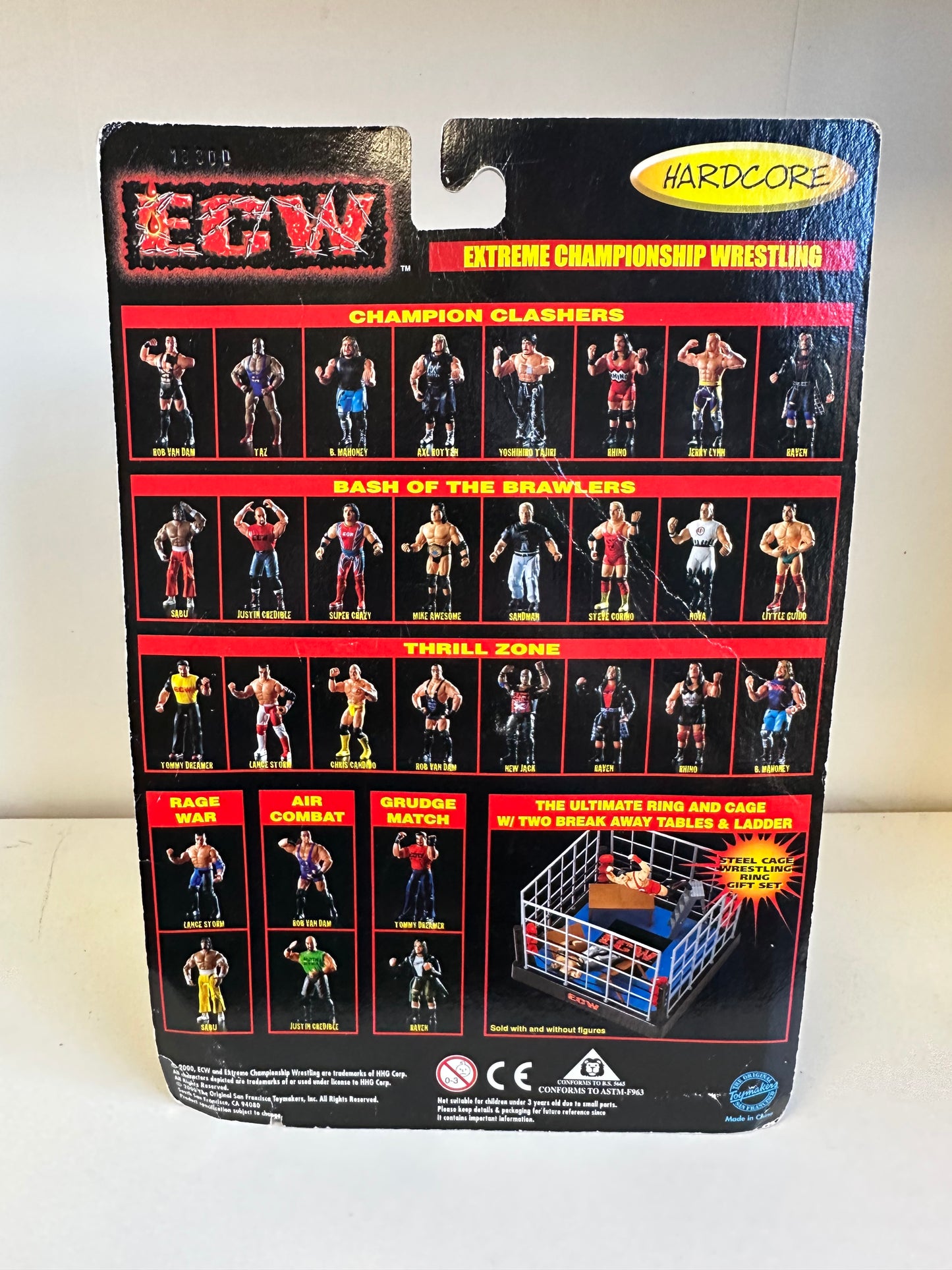 ECW Champion Clashers Rhino MOC Wrestling Action Figure Toy WWE WWF