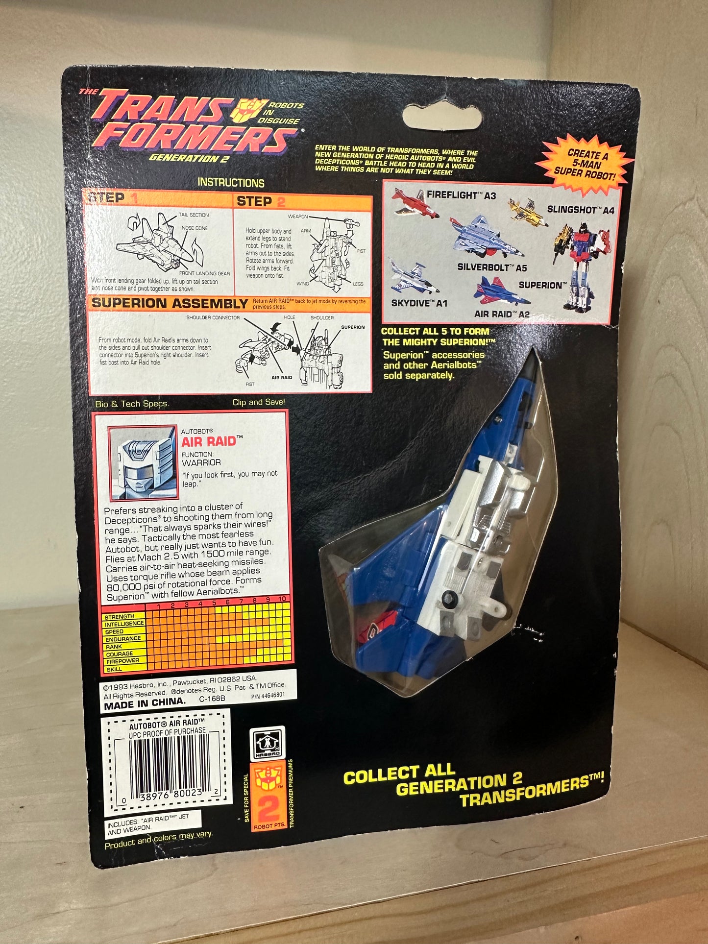 G2 Transformers Air Raid A2 MOC Action Figure MOC Sealed 90’s Toy