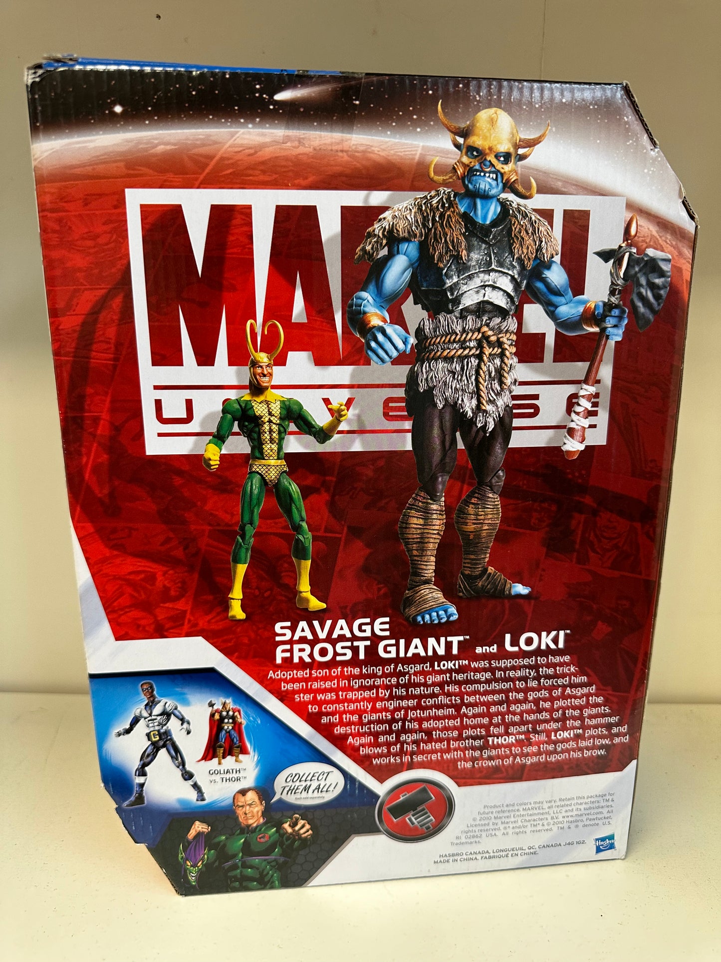 Marvel Universe Savage Frost Giant and Loki 3.75” Scale Wal-Mart Exclusive Sealed