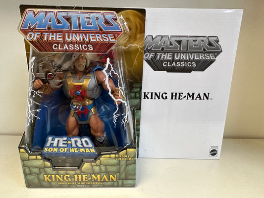 MOTUC King He-Man Action Figure Sealed Master’s of the Universe Classics