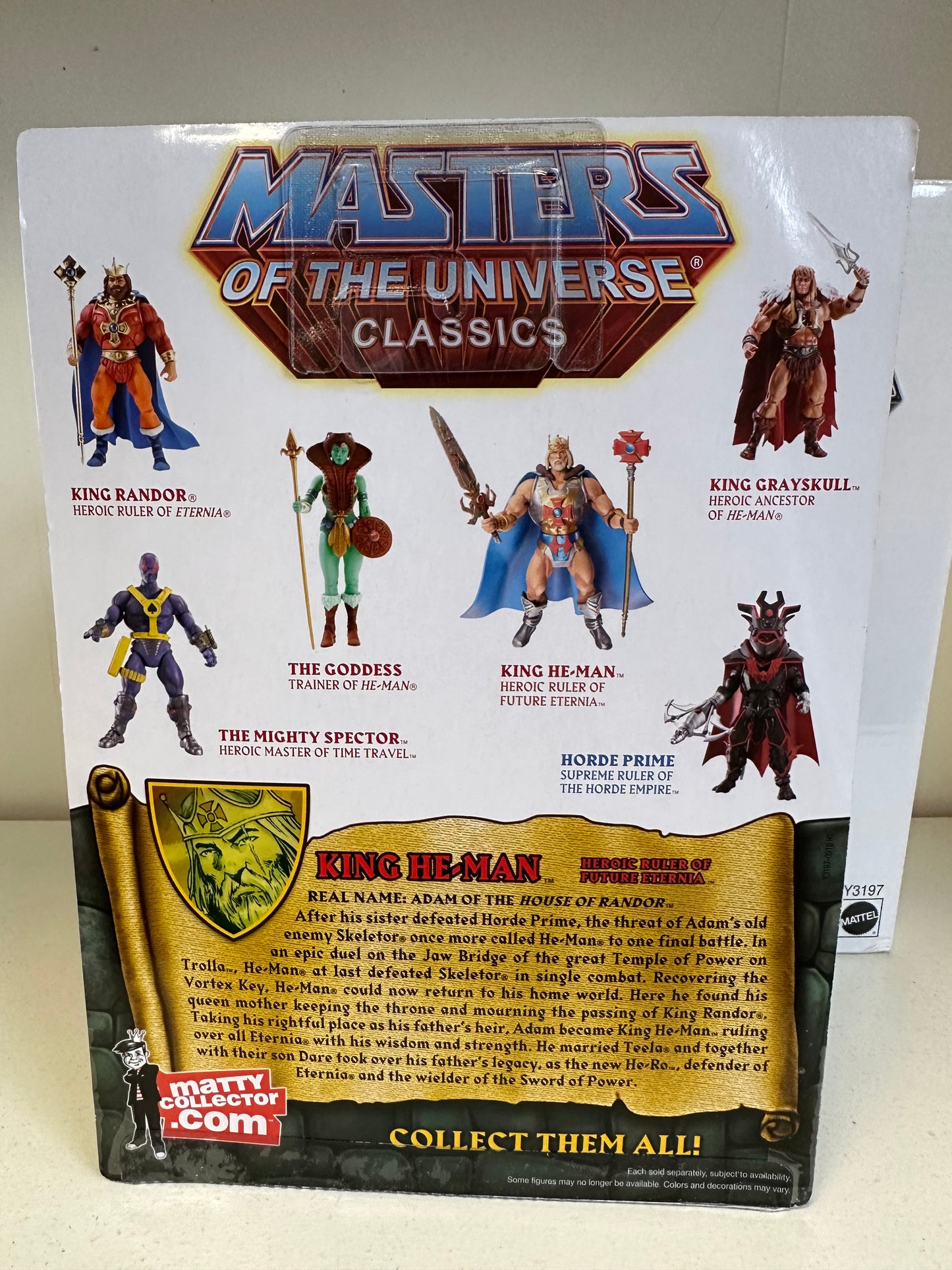MOTUC King He-Man Action Figure Sealed Master’s of the Universe Classics