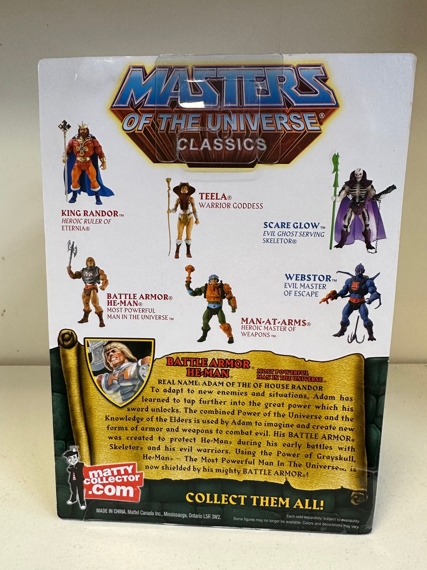 MOTUC Battle Armor He-Man Action Figure Sealed Master’s of the Universe Classics