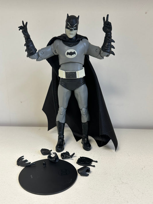 DC Comics Mattel Black & White Batman 1966 Classic Action Fogure Toy