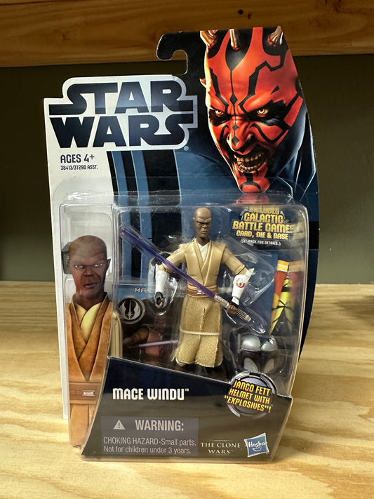 Star Wars Clone Wars Mace Windu Sealed Action Figure Toy