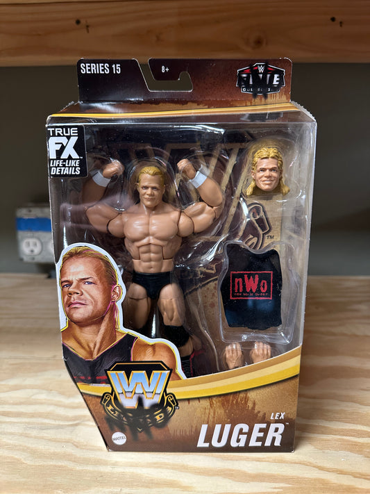 WWE Lex Luger Sealed Elite Wrestling Action Figure Toy Series 15