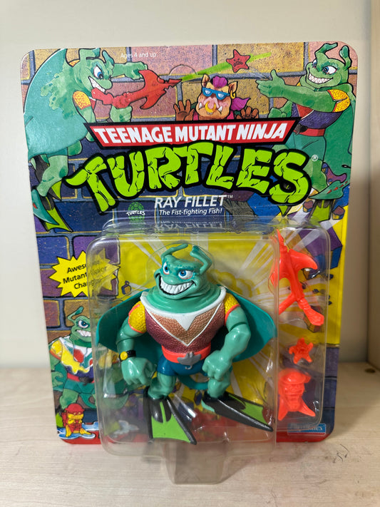 1989 TMNT Ray Fillet MOC Vintage Ninja Turtles Action Figure Toy