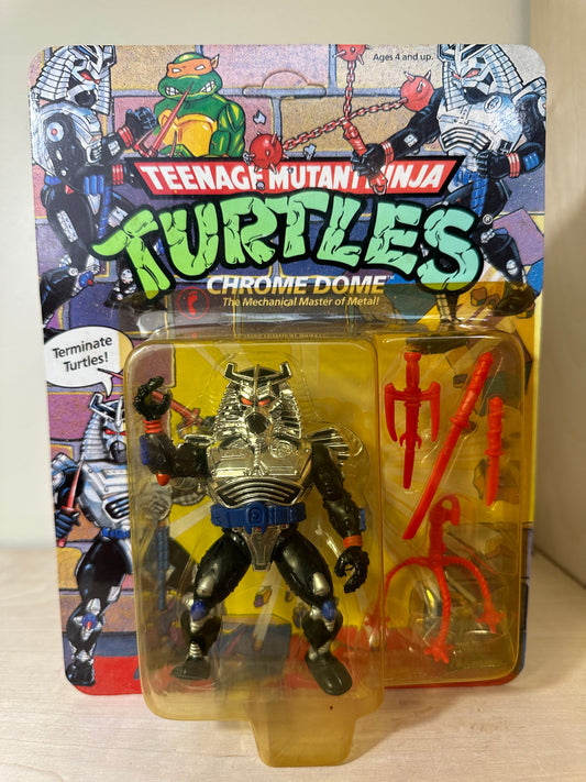 1991 TMNT Chromedome MOC Vintage Ninja Turtles Action Figure Toy