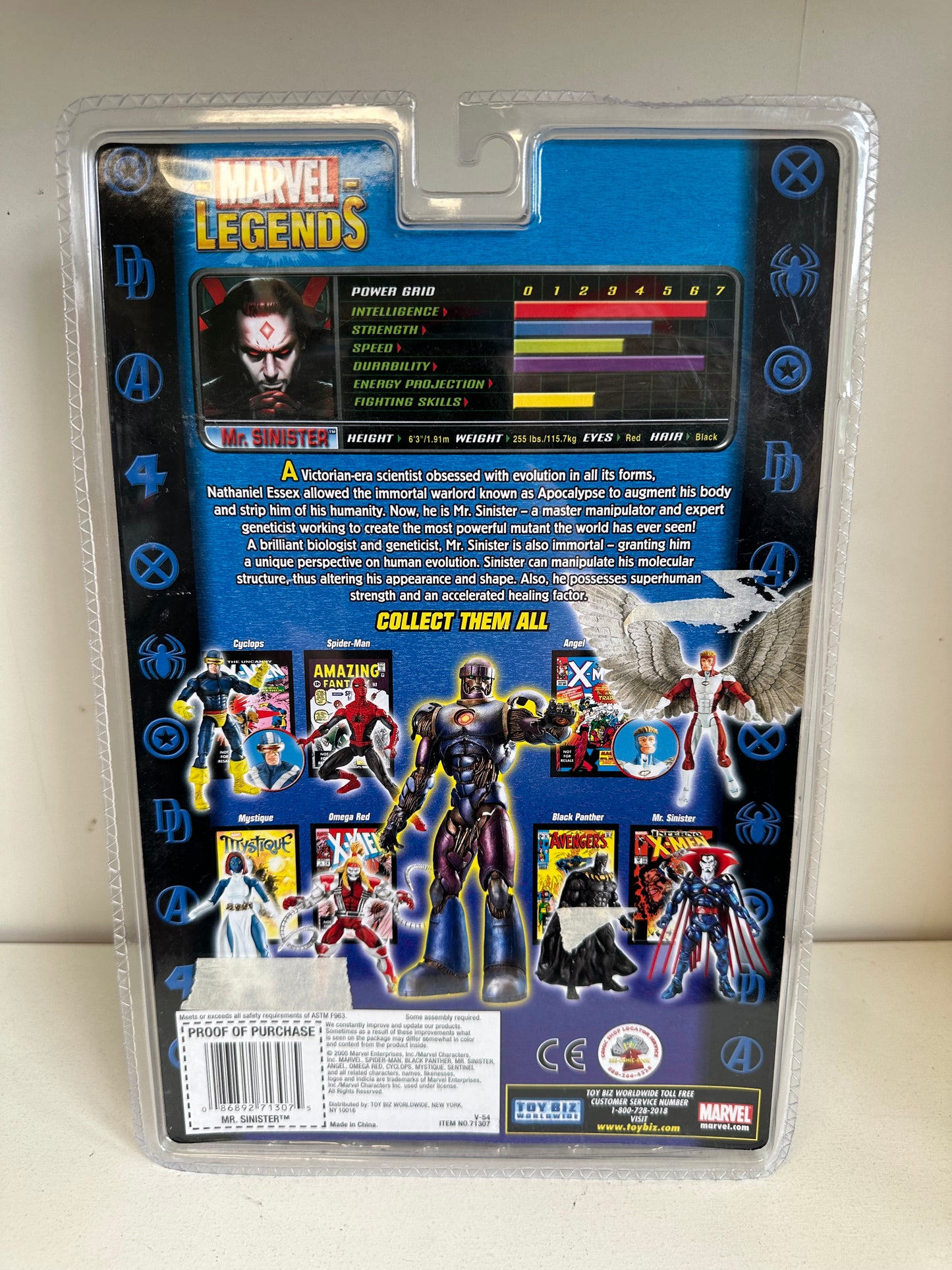 Marvel Legends Mr. Sinister Action Figure Sealed Sentinel BAF Wave Toy Biz