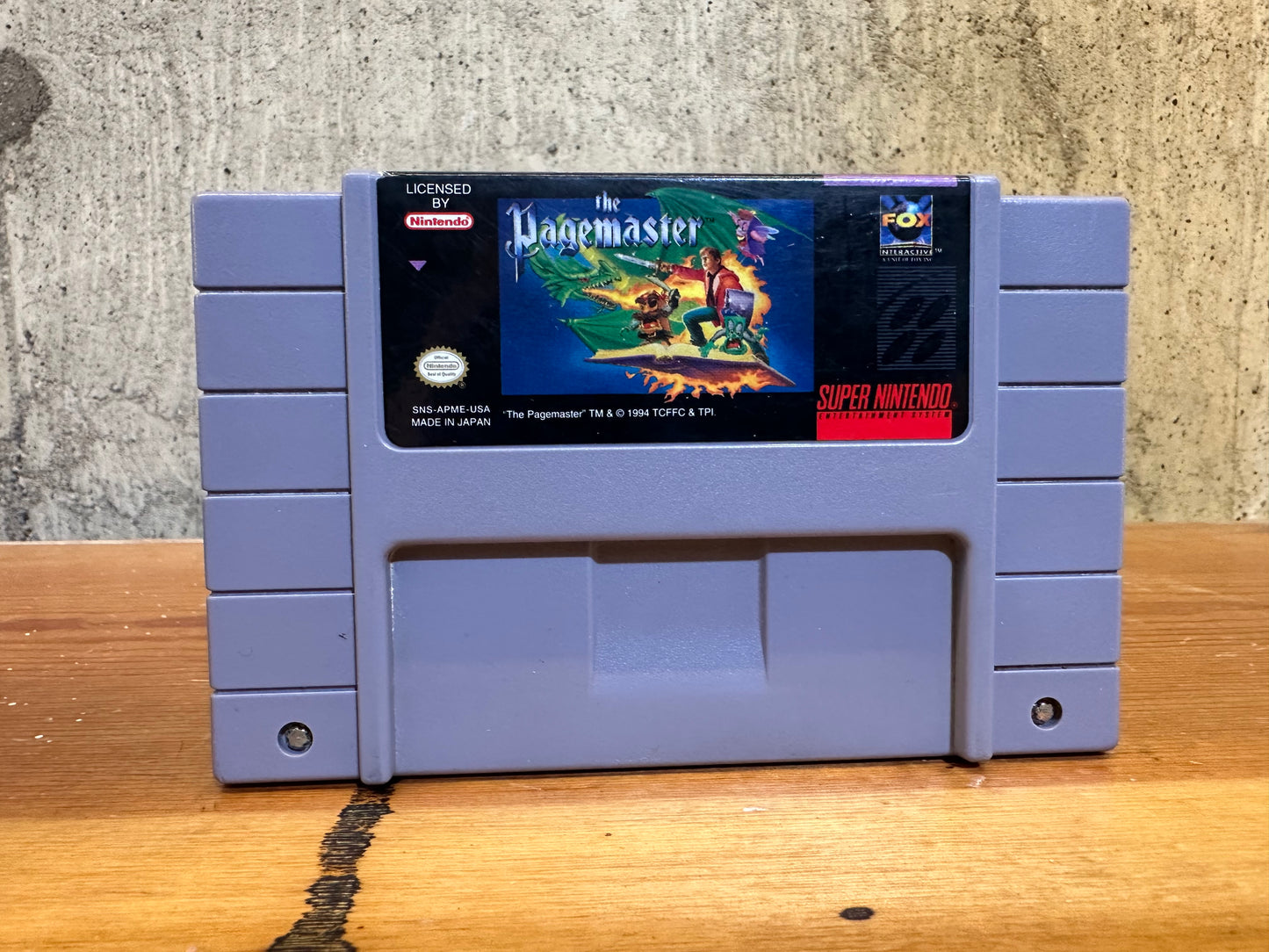 The Pagemaster SNES Super Nintendo 90's Video Game