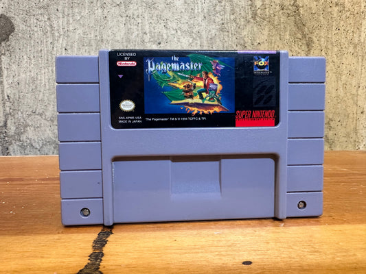 The Pagemaster SNES Super Nintendo 90's Video Game