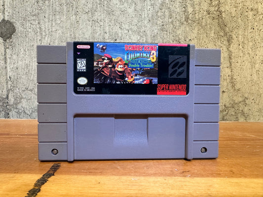 Donkey Kong Country 3 SNES Super Nintendo 90's Video Games Diddy Kong