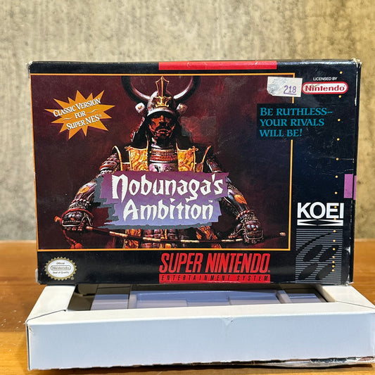 Nobunaga's Ambition SNES Super Nintendo CIB