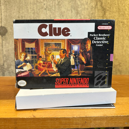 Clue SNES Super Nintendo Video Game CIB